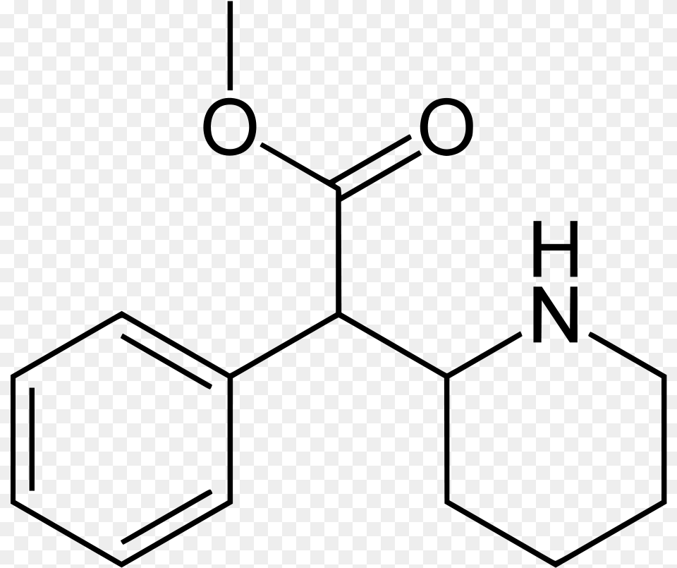 Methylphenidate Structure, Gray Free Png