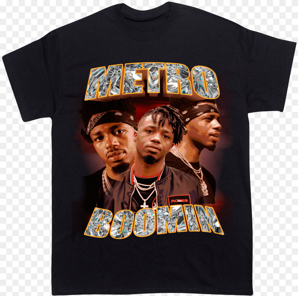 Metro Boomin Tshirt, T-shirt, Clothing, Person, Man Free Transparent Png