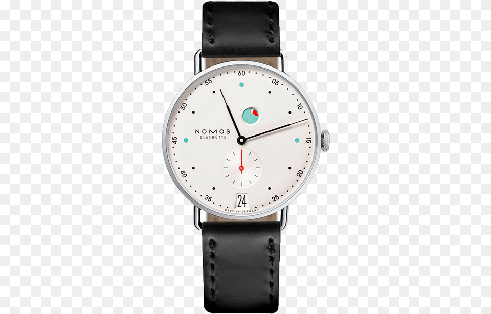 Metro Date Gran Reserva Fondo Abierto Esfera Blanc Nomos Glashutte Metro, Arm, Body Part, Person, Wristwatch Free Png