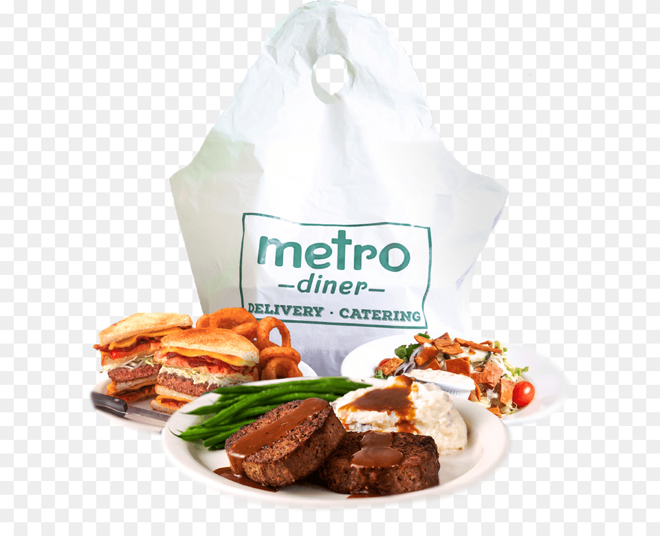 Metro Diner All For The Love Of Food Metrodinercom Sandwich, Food Presentation, Burger, Meal, Lunch Free Png
