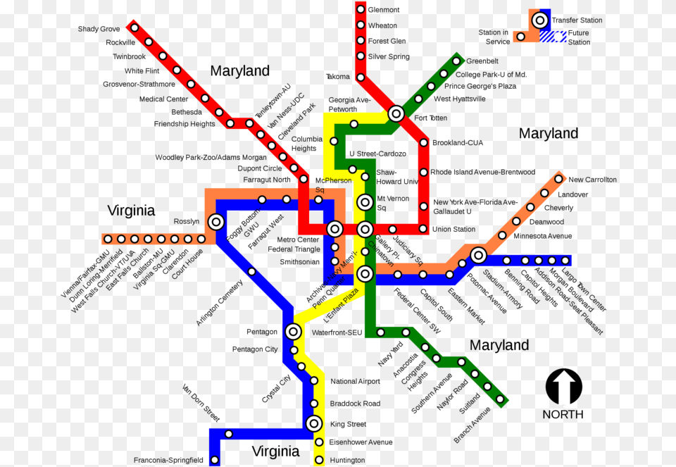 Metro Map Of Washington Full Resolution Washington Dc Metro Map Png Image