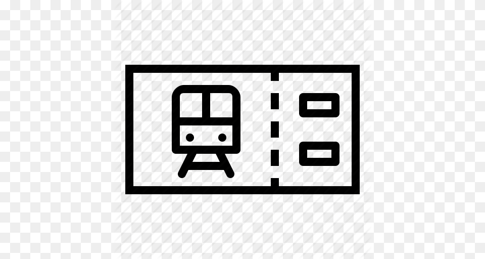 Metro Pass Public Ticket Train Transport Icon Png Image
