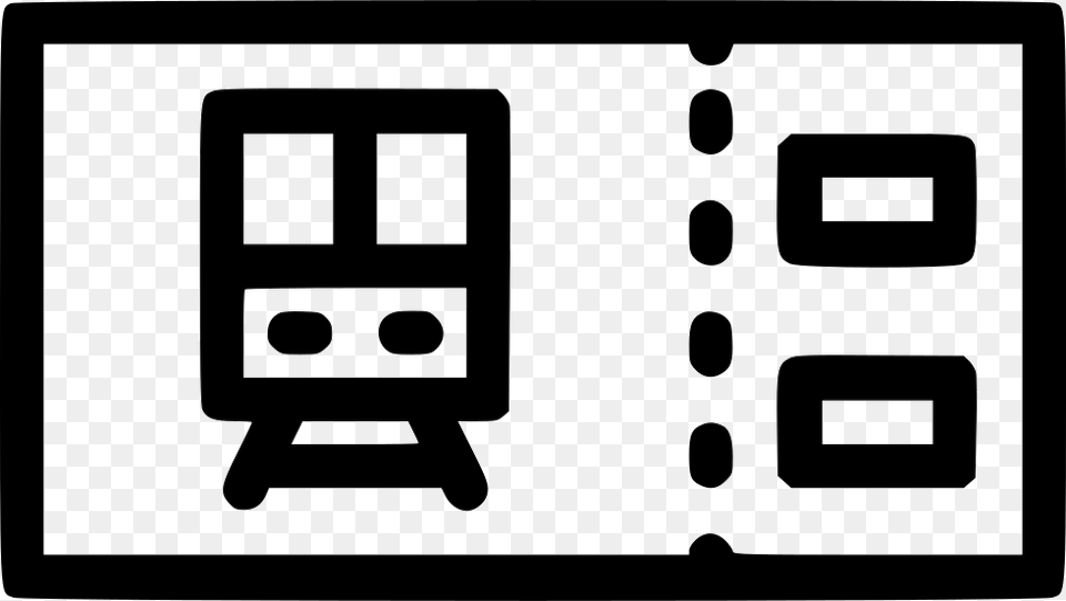 Metro Train Ticket Pass Public Icon Download, Clock, Digital Clock, Stencil, Electronics Free Png