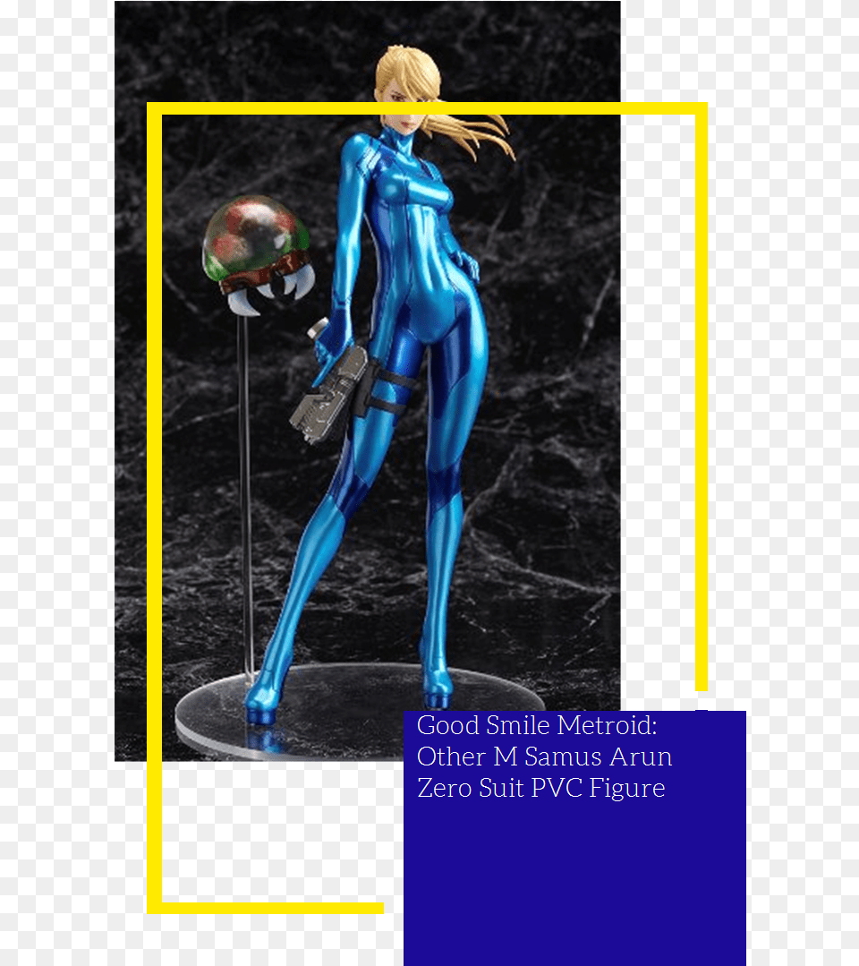 Metroid Other M Zero Suit Samus Figma, Figurine, Book, Publication, Person Free Png Download