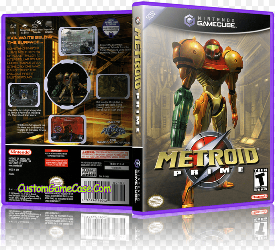 Metroid Prime Front Cover Metroid Gamecube Cover, Adult, Male, Man, Person Png Image