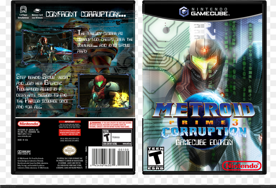 Metroid Prime Metroid Prime 3 Corruption Game Wii, Advertisement, Poster, Boy, Child Free Transparent Png