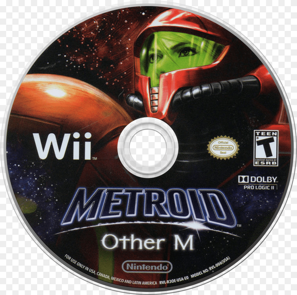 Metroid Prime Wii Other M, Disk, Dvd, Face, Head Free Png Download