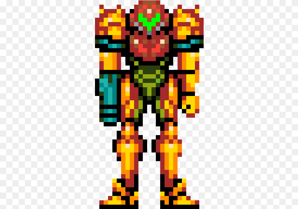 Metroid Samus Pixel Art Free Transparent Png