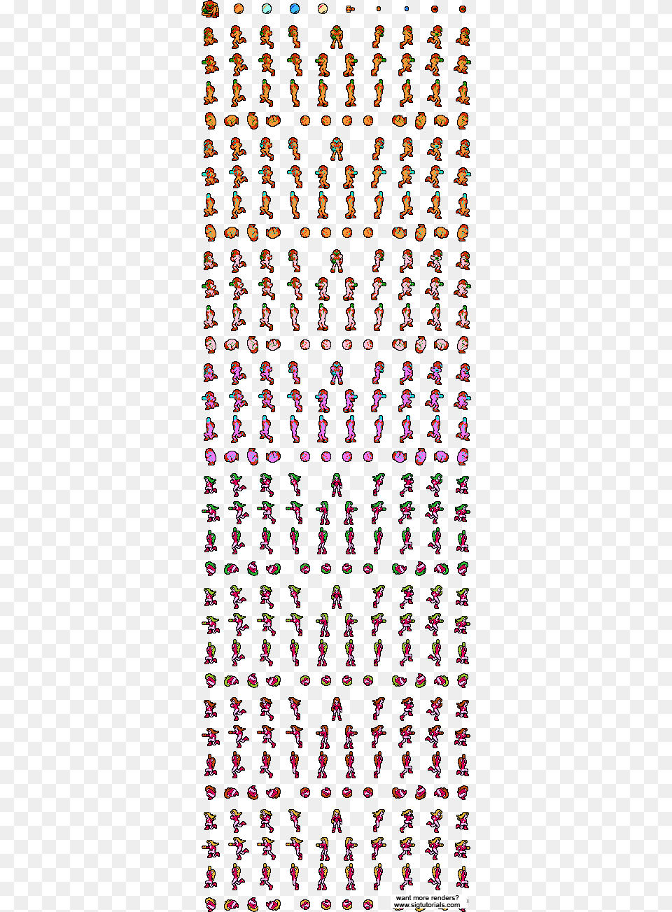 Metroid Samusaran Sheet Samus Aran Sprite Sheet, Flower, Petal, Plant, Purple Png