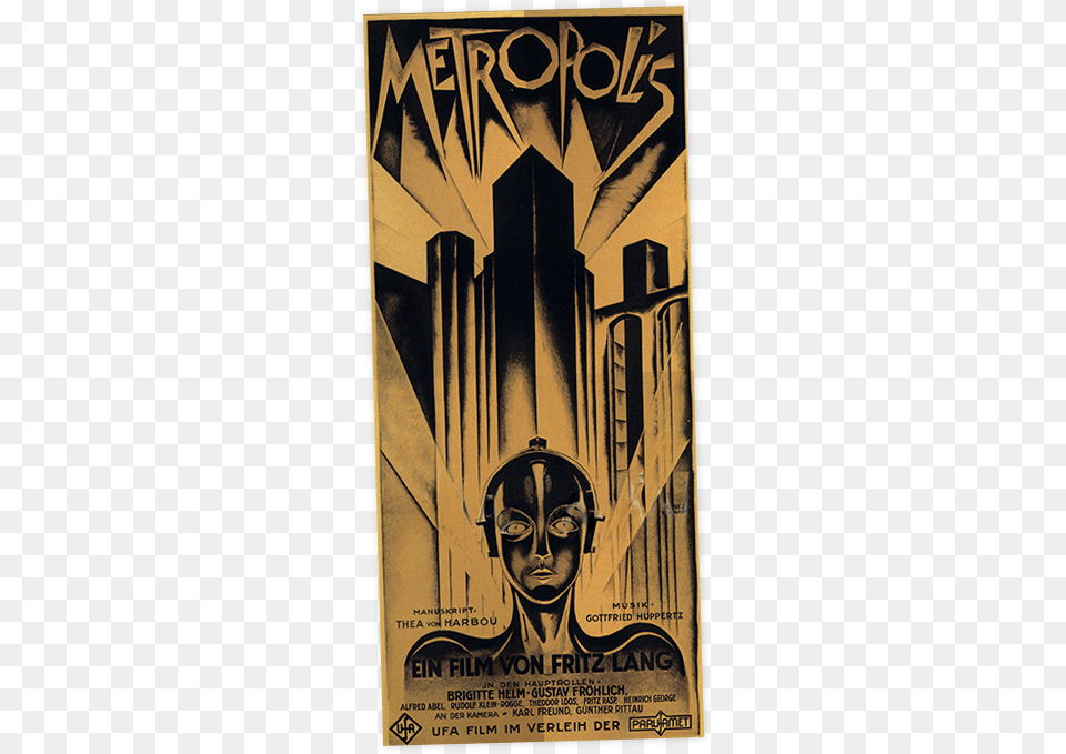 Metropolis Movie Poster Original, Advertisement, Person Free Png