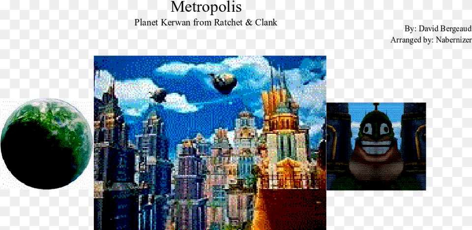 Metropolis Sheet Music Composed By By Graphic Design, Urban, Art, City, Collage Free Transparent Png