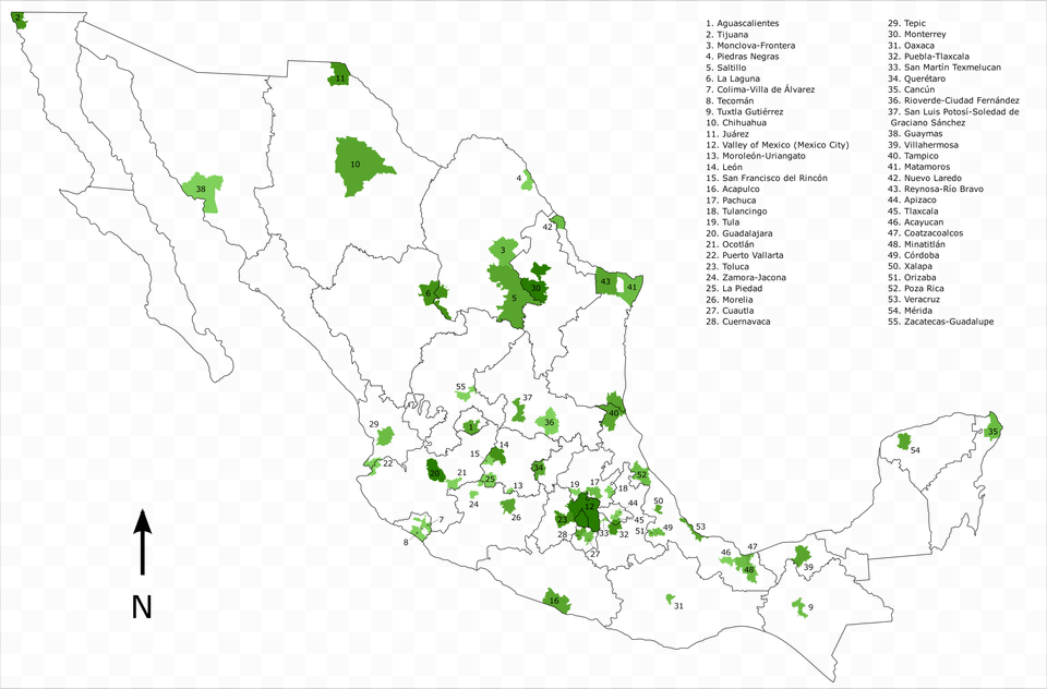 Metropolitan Area In Mexico, Chart, Plot, Map, Atlas Free Png