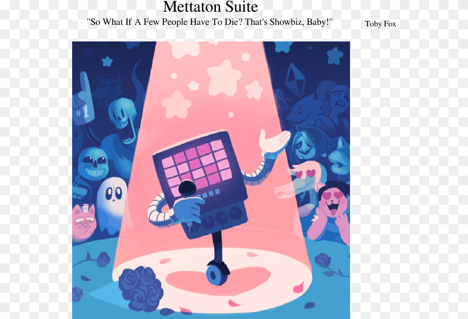 Mettaton Poster, Art, Graphics, Purple, Baby Free Png Download