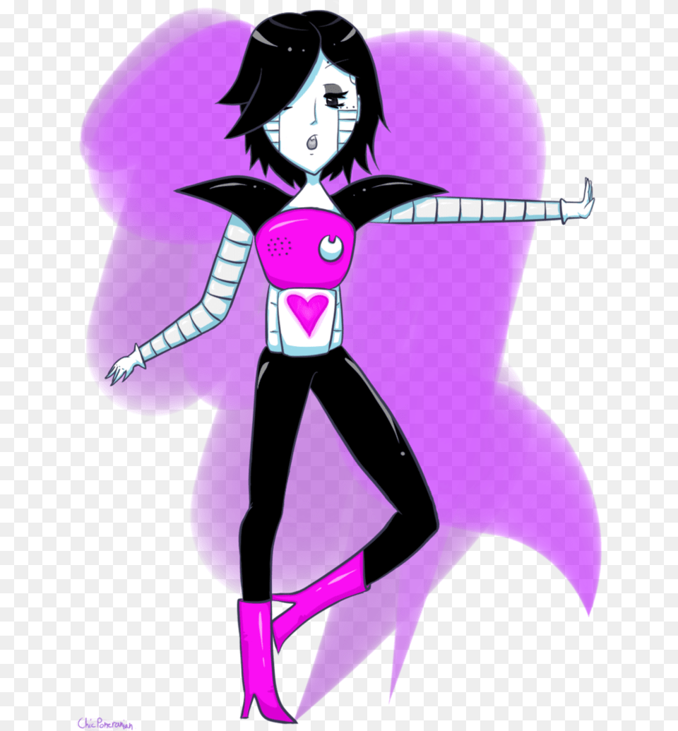 Mettaton Undertale Fanart By Picture Black And White Undertale Fanart Mettaton, Book, Comics, Purple, Publication Free Png Download