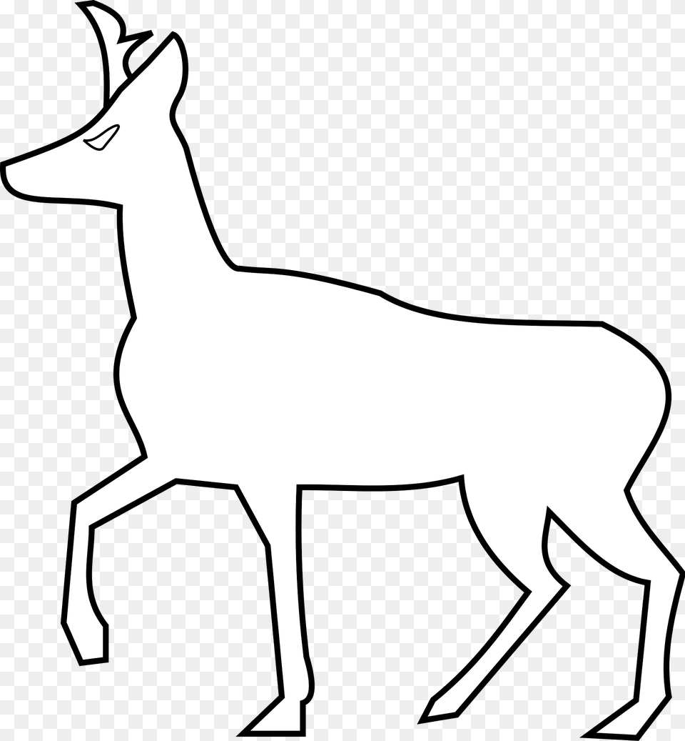 Meuble Hraldique Chevreuil Passant Clipart, Animal, Deer, Mammal, Wildlife Free Png