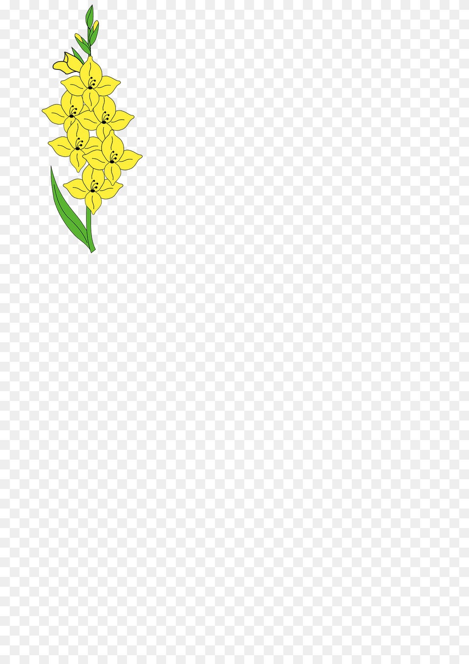 Meuble Hraldique Glaieul Clipart, Green, Plant, Flower, Daffodil Free Transparent Png