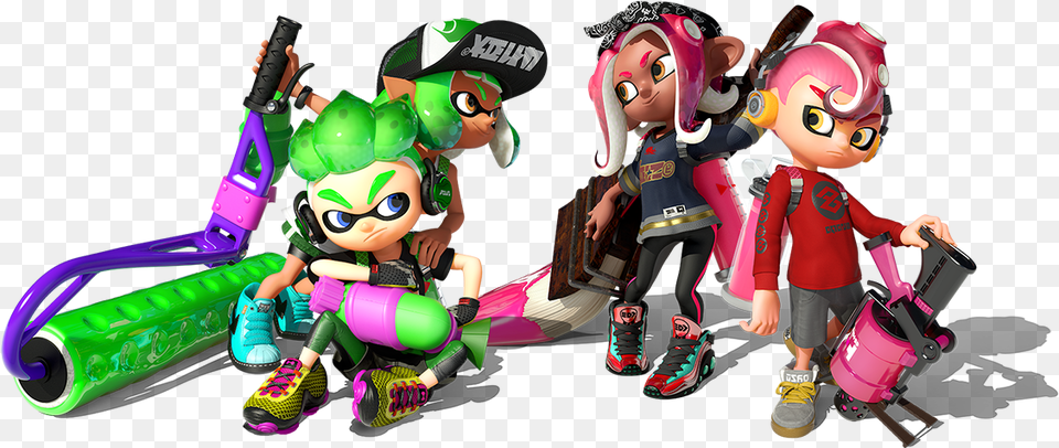 Mev Sro Cartoon Fictional Character Splatoon 2 Octoling Expansion, Baby, Person, Book, Publication Free Png Download