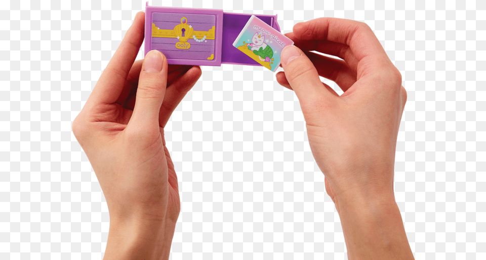 Mew Maid Treasure Scented Erasers Set Of Paper, Person, Body Part, Hand, Credit Card Png Image
