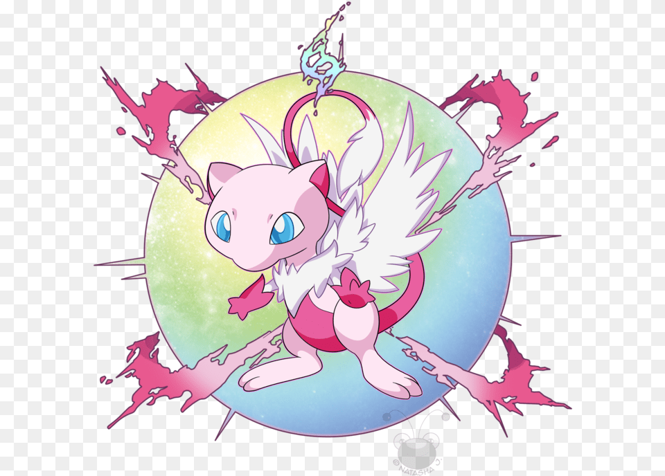 Mew Pokemon Mega Evolution Fan Made, Book, Comics, Publication Free Transparent Png