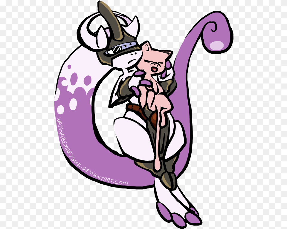 Mew Pokemon Mewtwo And Mew Fanart, Book, Comics, Publication, Purple Png