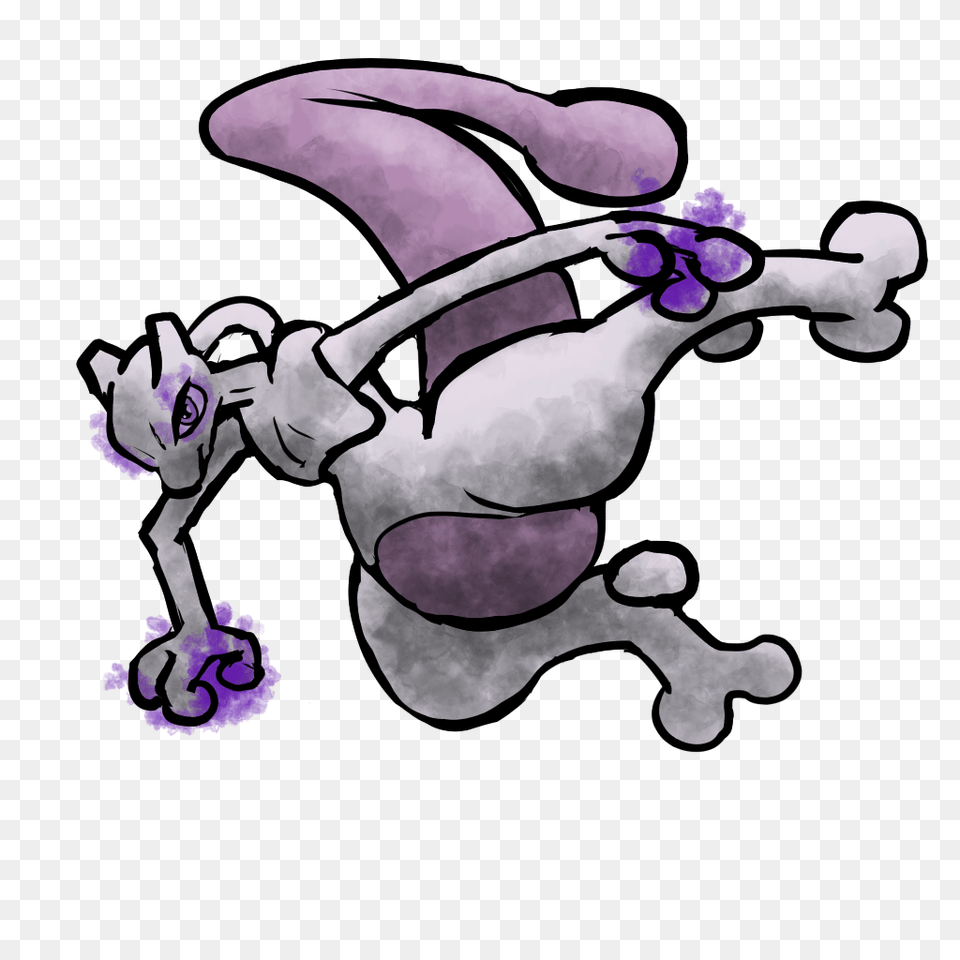 Mewtwo, Purple, Baby, Person, Flower Free Png