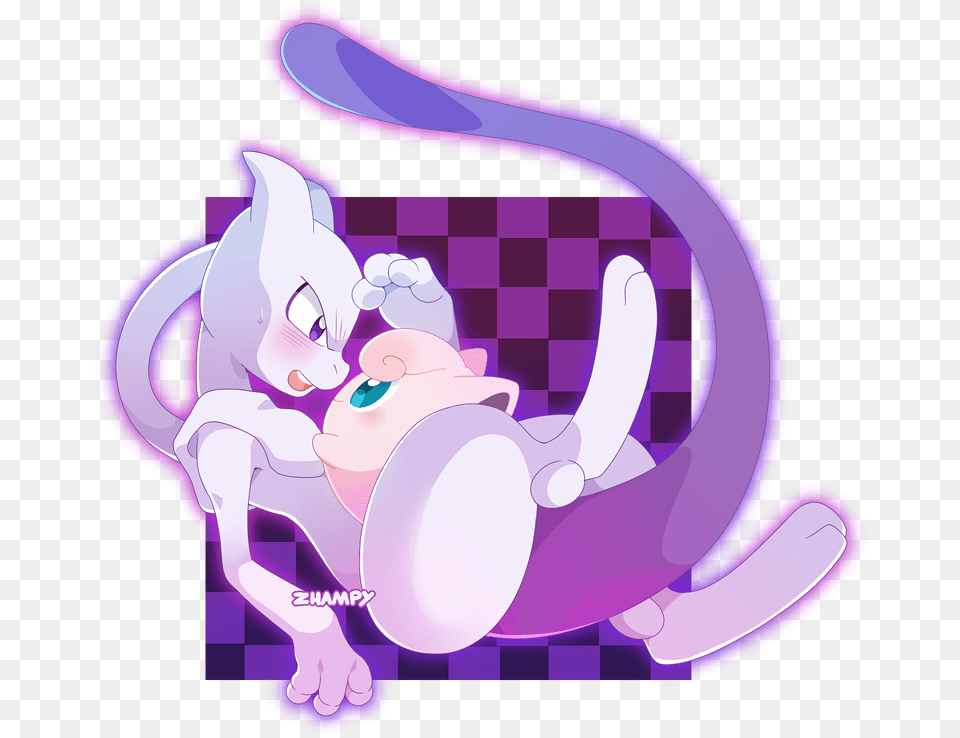 Mewtwo Amp Jiggly Cartoon, Purple, Baby, Person, Face Free Png