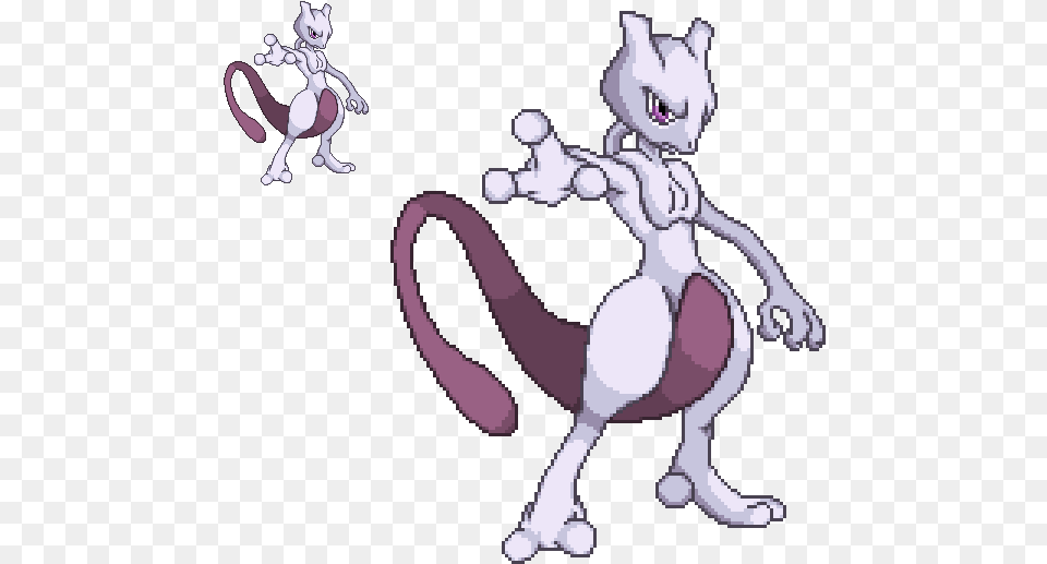 Mewtwo Pixel Art By Darktremor100 Mewtwo Pixel Art, Baby, Person, Cartoon Free Transparent Png