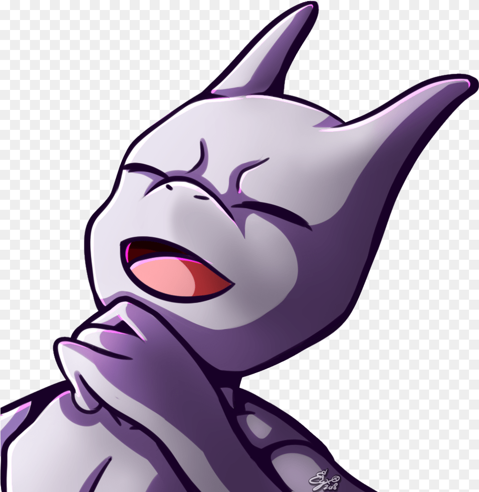 Mewtwo Twitch Emote, Purple, Adult, Female, Person Free Png Download