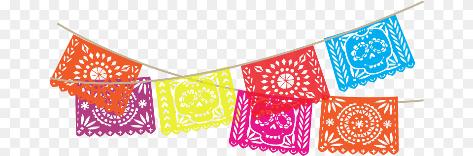 Mexican American Style Paper Flags Mexican Paper Flags Png Image