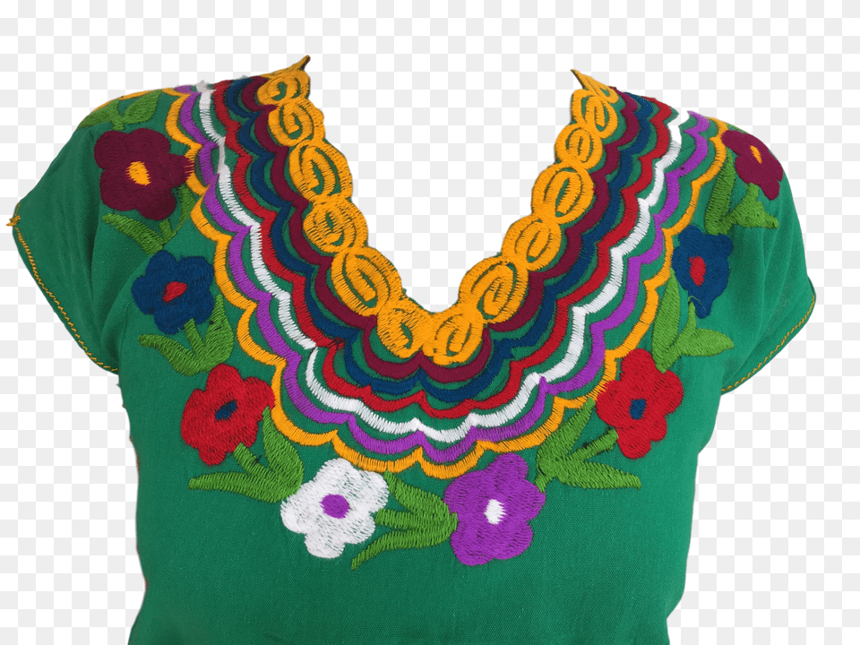Mexican Blouse With Flowers Blouse Free Png Download