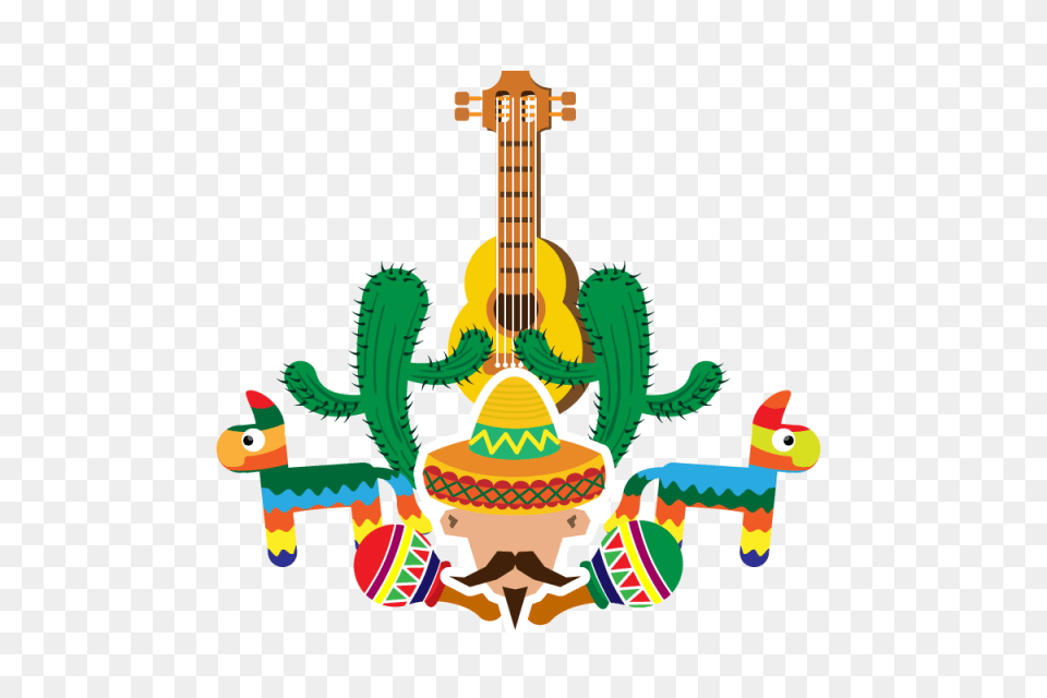 Mexican Celebration Commemorating The Of May Mexican Fiesta, Clothing, Hat, Musical Instrument Free Png