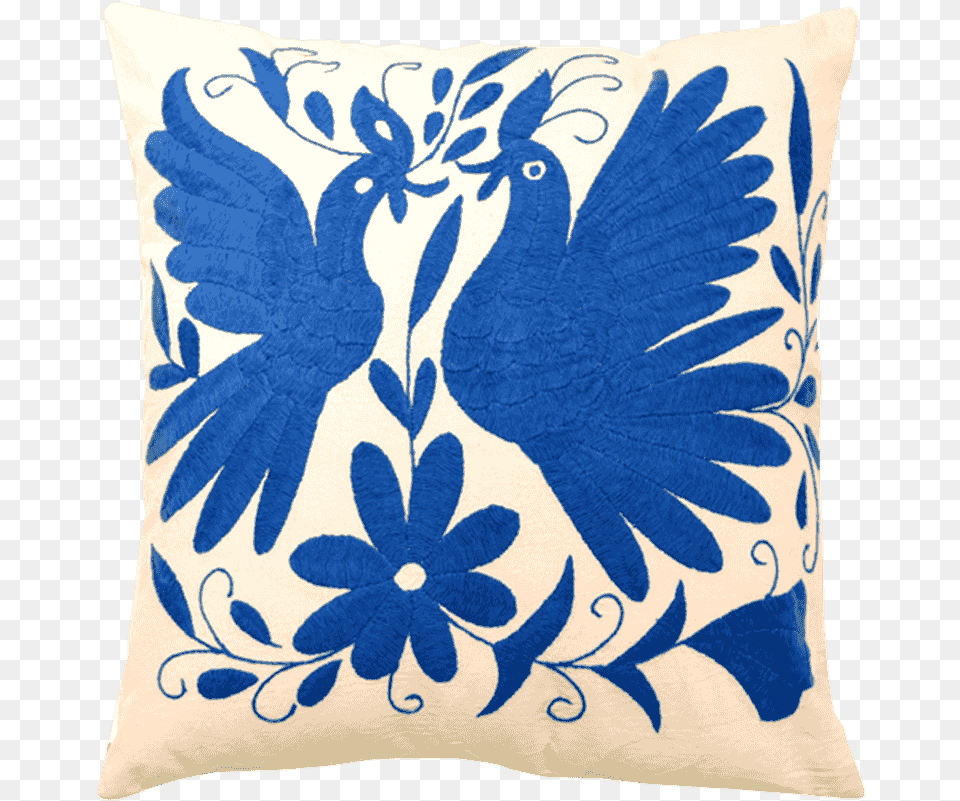 Mexican Cushion Blue Cushion, Home Decor, Pillow, Art, Floral Design Png Image