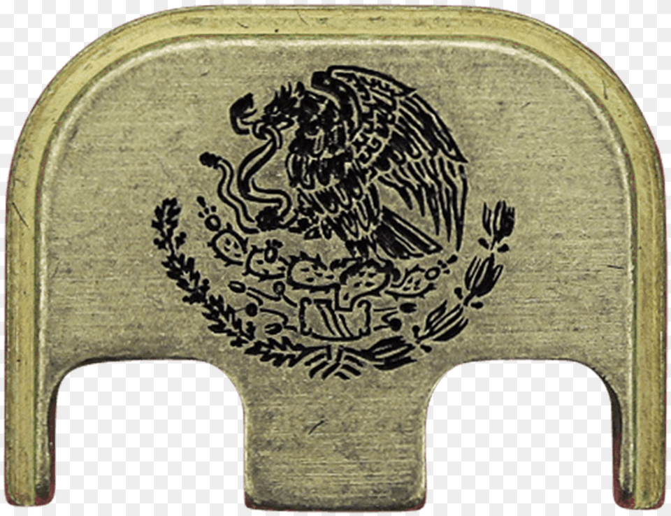 Mexican Eagle Brass Rugged Finish Back Plate, Accessories, Buckle, Emblem, Symbol Free Png Download