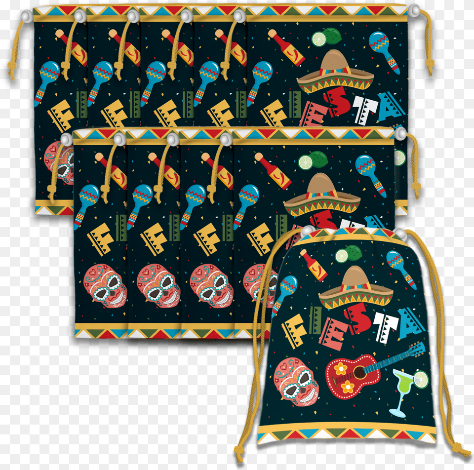 Mexican Fiesta Drawstring Tote Bag Military Rank, Formal Wear, Fashion, Robe, Clothing Free Png Download