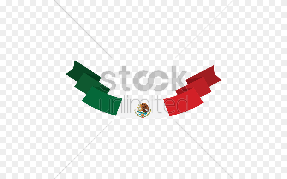 Mexican Flag Banner Vector Logo, Symbol Png Image