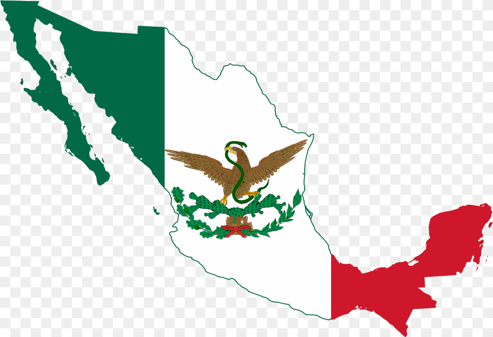 Mexican Flag Clipart Flag Of Mexico, Animal, Bird, Person Free Transparent Png
