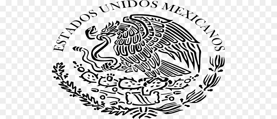 Mexican Flag Eagle Drawing Escudo De Mexico Svg, Emblem, Symbol Free Transparent Png