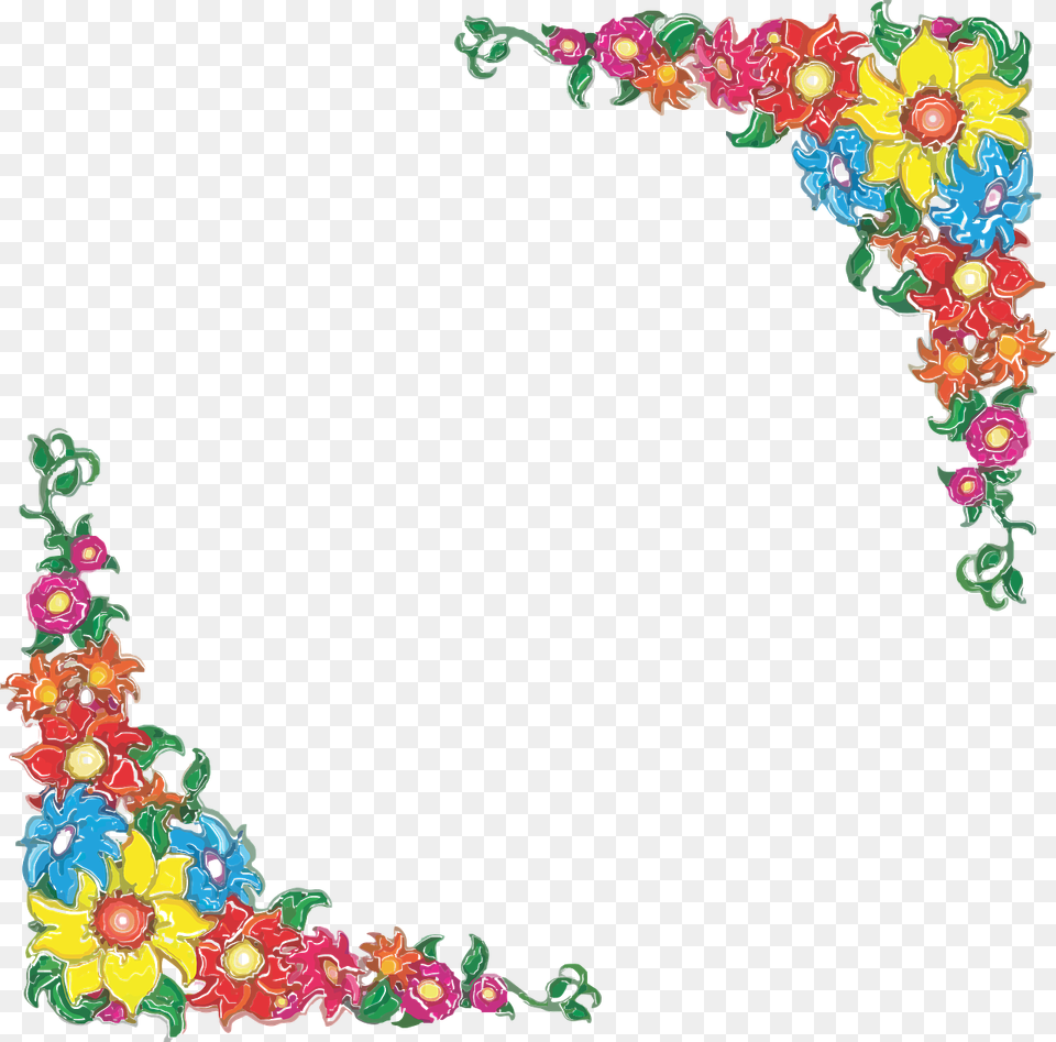 Mexican Flower Clipart Border, Art, Floral Design, Graphics, Pattern Free Png