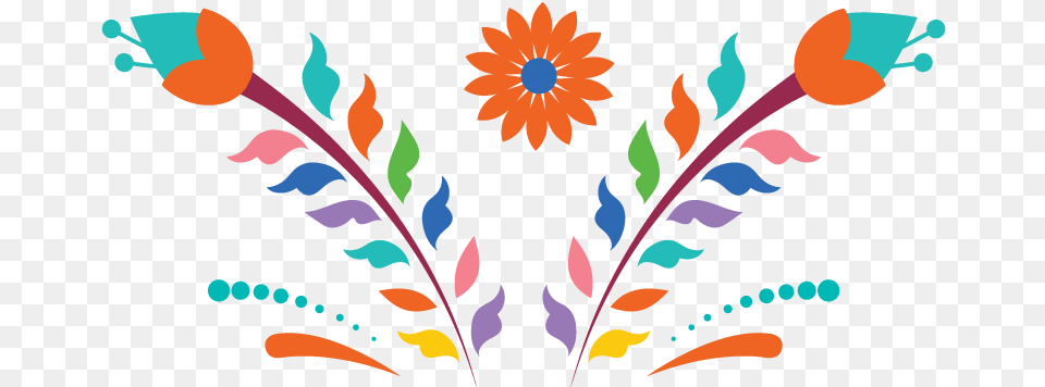 Mexican Flowers Download Mexican Flowers, Art, Floral Design, Graphics, Pattern Free Transparent Png