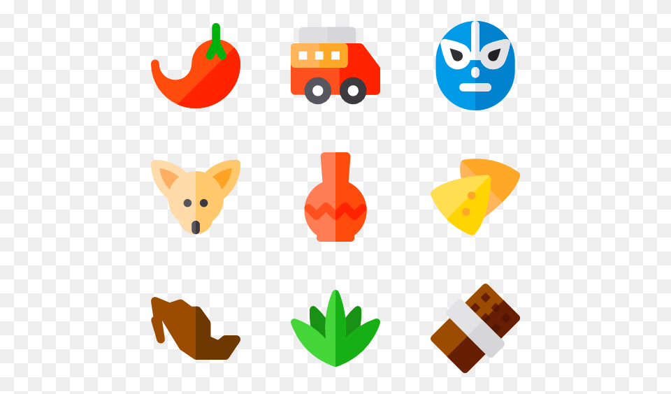 Mexican Food Icons, Face, Head, Person, Animal Free Png