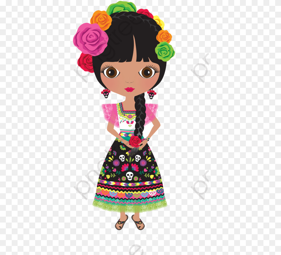 Mexican Girl Mexican Girl Clipart, Clothing, Dress, Child, Female Png