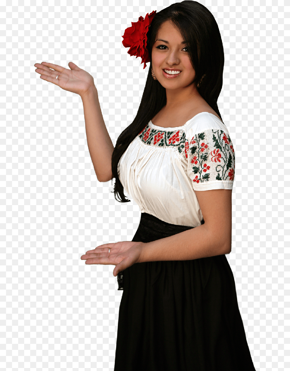 Mexican Girl Mexican Girls, Adult, Person, Hand, Formal Wear Free Png Download