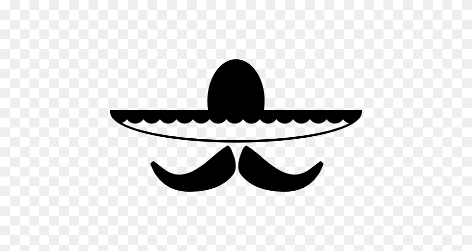 Mexican Hat And Mustache, Clothing, Sombrero Free Png Download