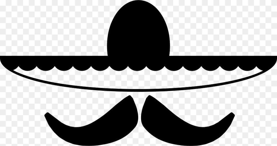 Mexican Hat And Mustache Sombrero, Clothing, Appliance, Ceiling Fan, Device Free Png