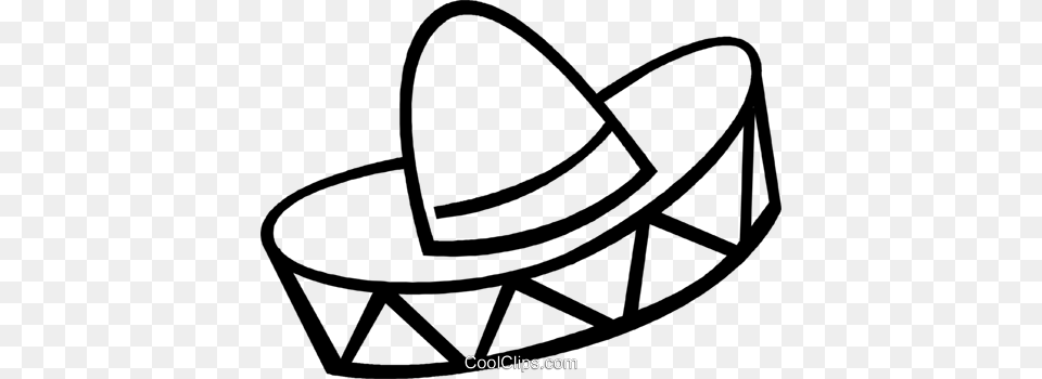 Mexican Hat Royalty Vector Clip Art Illustration, Clothing, Sombrero Free Png
