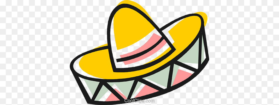 Mexican Hat Royalty Vector Clip Art Illustration, Clothing, Sombrero Free Png