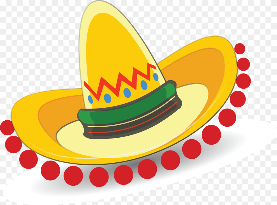 Mexican Hat Transparent Background, Clothing, Sombrero, Bulldozer, Machine Free Png Download