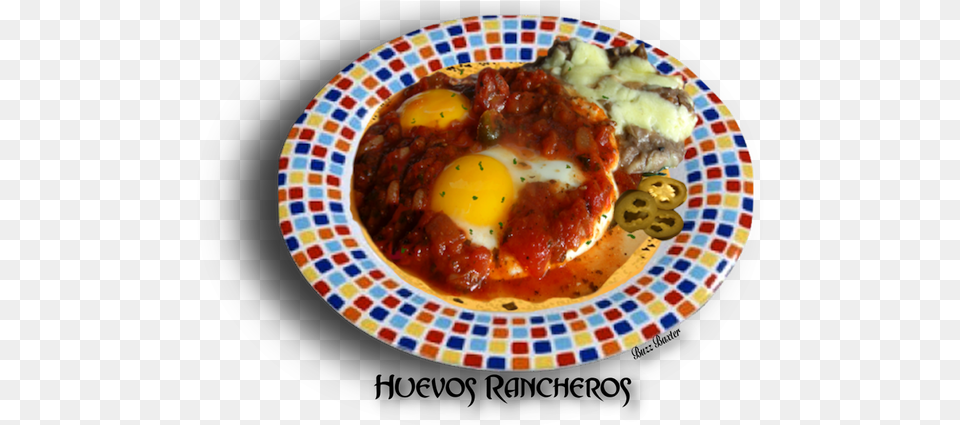 Mexican Huevos Rancheros Carlisle 12 Durus Dinner Plate Melamine, Food, Food Presentation, Egg, Fried Egg Free Transparent Png