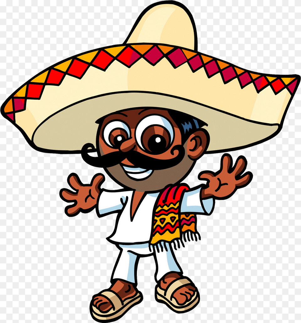 Mexican Images 8 Mexico People Cartoon, Clothing, Hat, Sombrero, Baby Free Png Download