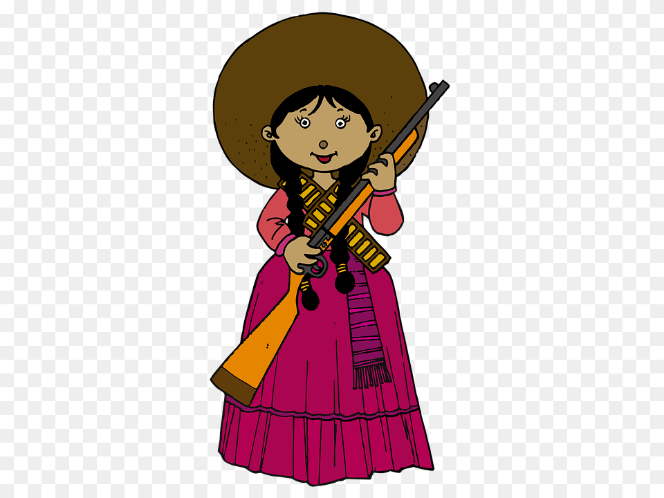 Mexican Images Group With Items, Person, Firearm, Gun, Rifle Free Png Download